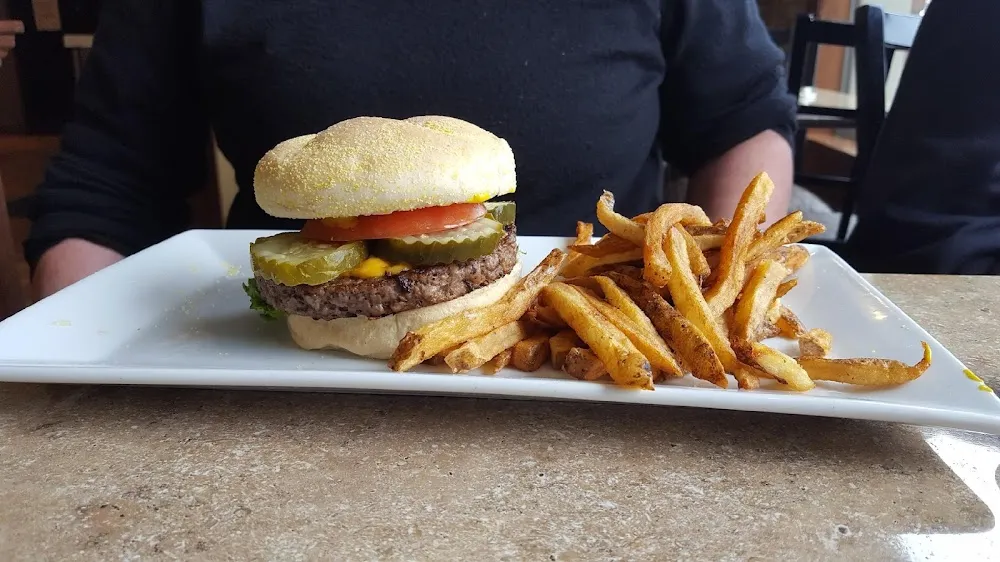 Impossible Burger and Fries